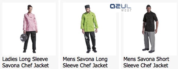 azulwear  cape town hospitality wear chef jackets ladies chef jackets