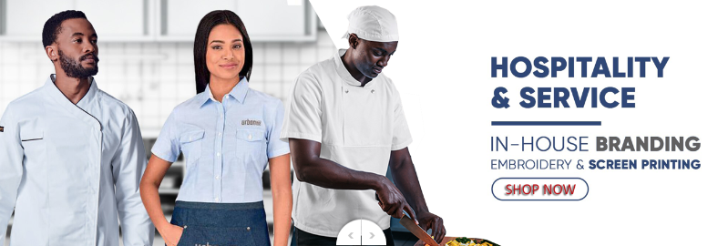Hospitality Uniforms Africa Matching hospitality uniforms for corporate branding
