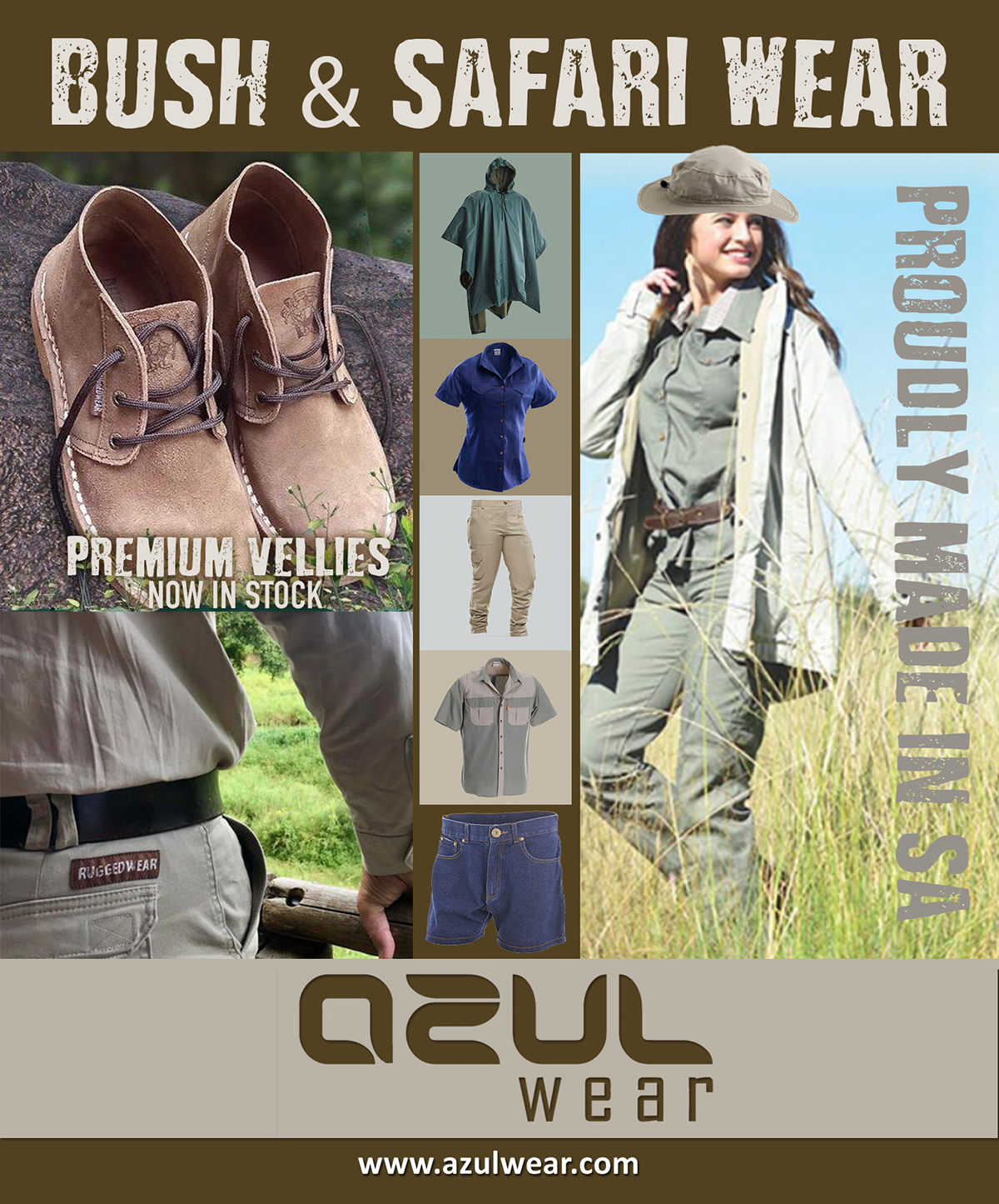 BUSH & SAFARI WEAR - Azulwear Corporate & Workwear Clothing Suppliers, Custom Branding Uniforms & Promotional Gifts